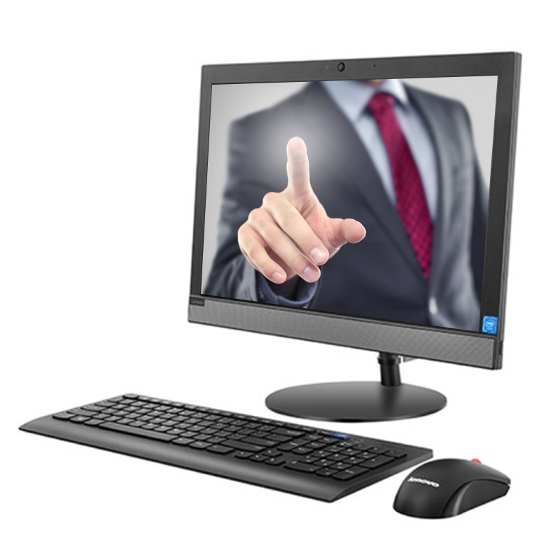 联想(Lenovo)扬天S2310商用一体机 J4005/4G/1T/WIFI上网/带摄像头/正版WIN10/19.5英寸 黑色 商用办公 企业采购 家用娱乐