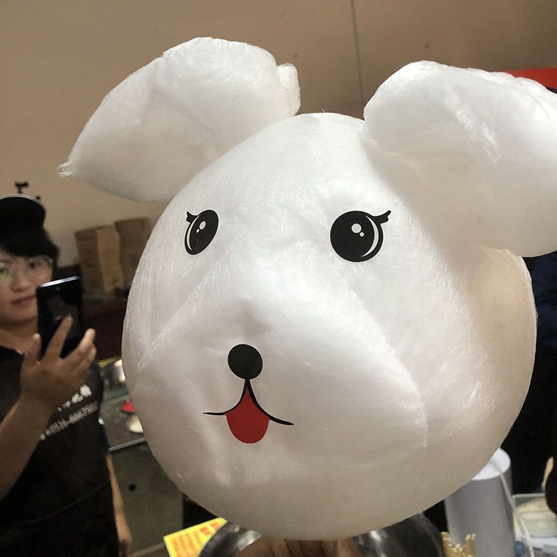 1份120张棉花糖贴纸卡通 圆梦花式棉花糖眼睛嘴巴贴纸