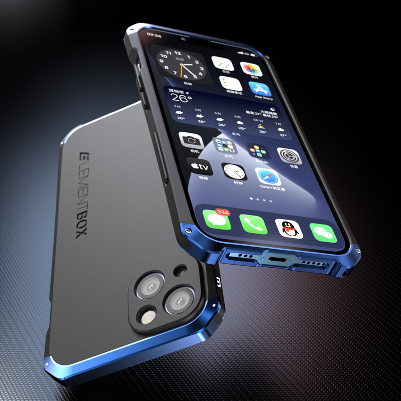 安美宝 iphone13手机壳苹果12手机壳11pro保护壳男13pro max手机套女网红防摔金属边框创意硅胶硬壳磨砂高清大图