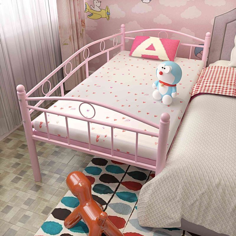 三面床幼儿床男孩女孩单人床铁艺公主床环保无油漆带护栏视频