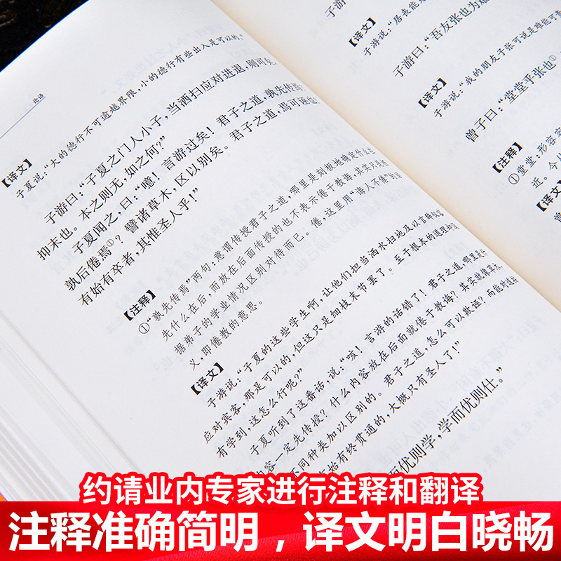 [正版]4册 经典国学书籍 论语大学中庸孟子庄子中华书局 全本全注全译系列道德经哲学书籍译注孔子著原文全集小学初中生高高清大图