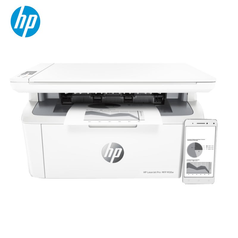 惠普（HP）LaserJet Pro MFP M30w激光多功能一体机（打印、复印、扫描） 套装一