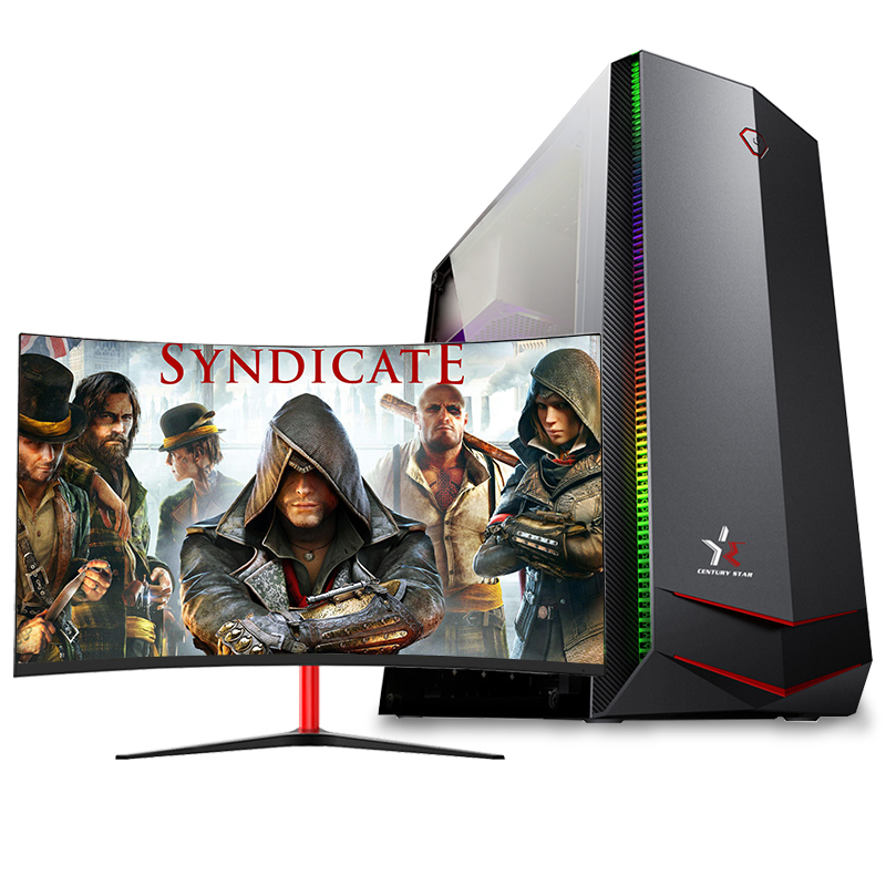 世纪之星 i9级八核E5 2660/GTX1050Ti 4G独显/16G内存/480G固态+500G机械盘 家用办公游戏电脑 台式机 DIY组装机电脑 台式电脑 电脑主机+27英寸