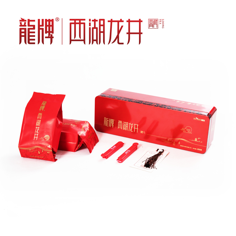 龙牌西湖龙井隐象商务铁盒T4春茶 200g