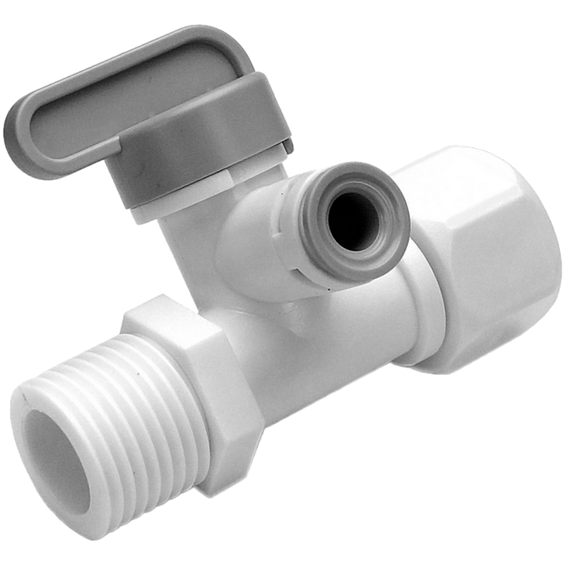 连体进水三通球阀开关阀4分转2分pe管纯水机净水器nsf2-6 nsf2-6安心