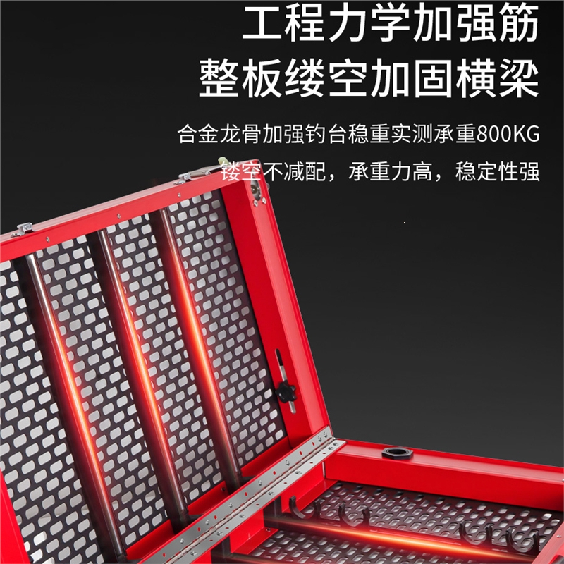 龙王恨钓台新款镂空钓台超轻便携可折叠铝合金深水新型钓鱼台