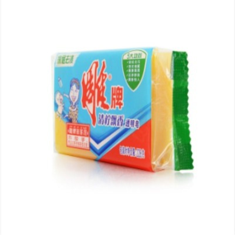 雕牌青柠飘香透明皂228g单块装