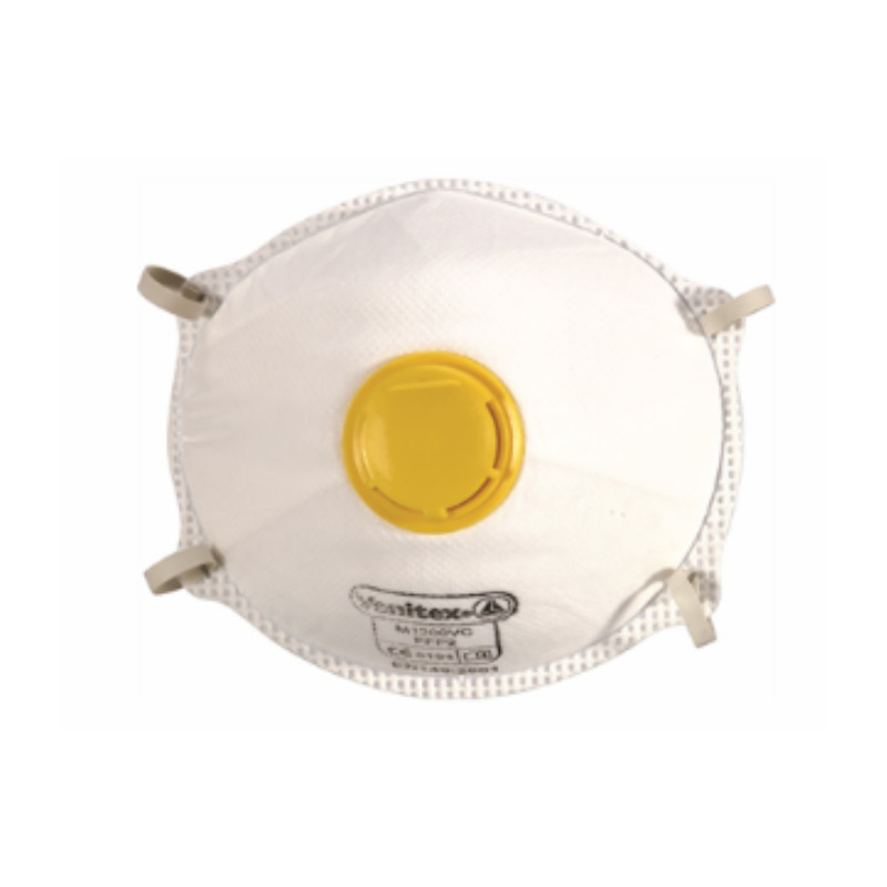 代尔塔 delta plus 104016 m1200vsc ffp2 带阀防尘口罩