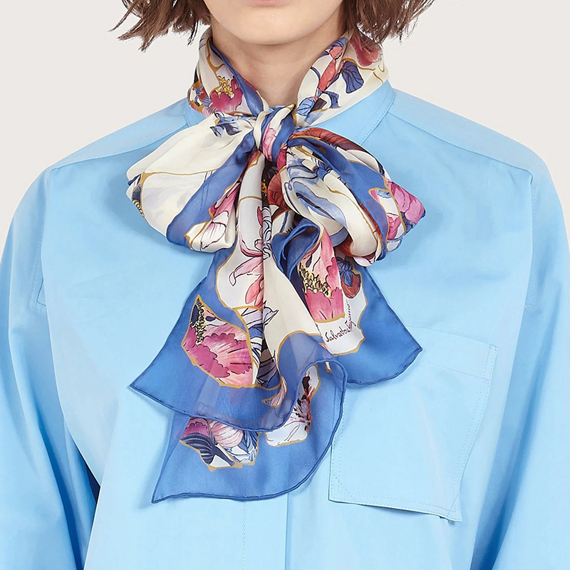 菲拉格慕salvatoreferragamo女士丝质长方形丝巾围巾320501