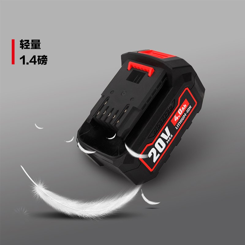 万克宝 20V, 4.0ah 锂电池包 WP395002 个高清大图