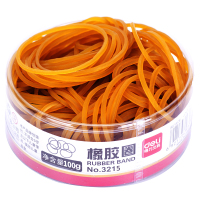得力 3215 高韧性高强度橡皮筋橡胶圈 100g/筒 反复拉伸不易断 2筒*100g装HB