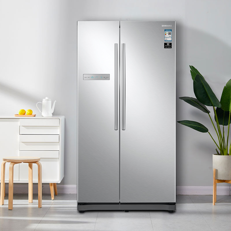 三星samsung对开门电冰箱545升双开门风冷无霜变频冰箱rs55n3003sasc