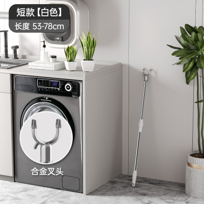 晾衣叉不锈钢可伸缩阳台撑衣杆家用加长晾衣杆晒衣杆挑挂衣叉加粗3