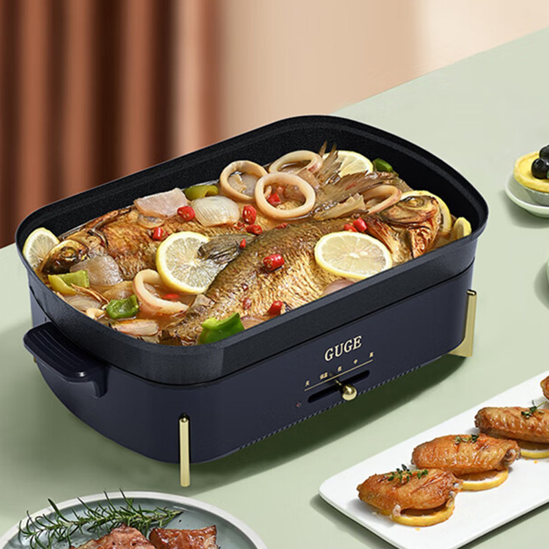 谷格多功能料理锅4.5L电火锅加热多用途锅G929高清大图