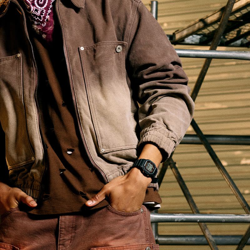 casio旗舰店卡西欧手表男款小方块G-SHOCK户外运动男士电子学生日韩石英表男DW-5600RL图片