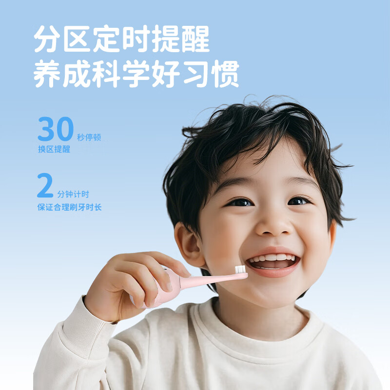 力博得(Lebooo)儿童电动牙刷 软毛防蛀全自动智能 宝宝礼物儿童生日礼物男孩 3-12岁适用BOBO高清大图