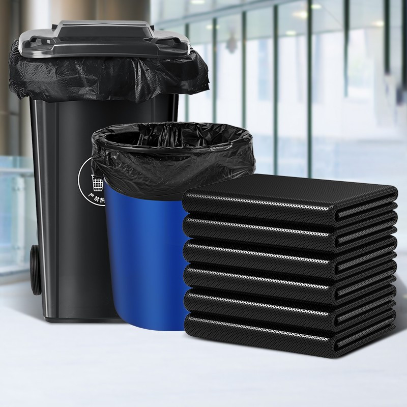 垃圾袋加厚黑色大号商用餐饮60环卫特大超大实惠装酒店厨房塑料袋