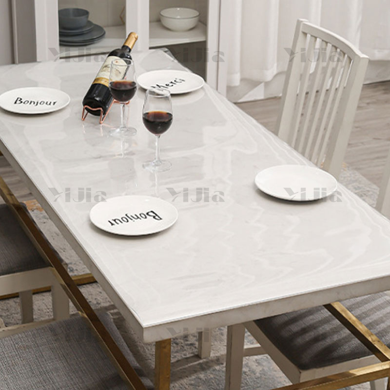 翌嘉YJ40618107 透明桌布pvc餐桌垫茶几垫防水防油软玻璃 70*70高清大图