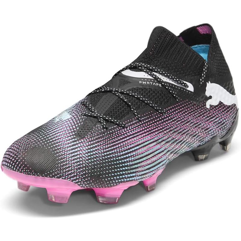 彪马(Puma)女士足球鞋轻便灵活高弹针织鞋面专业运动战靴黑高清大图