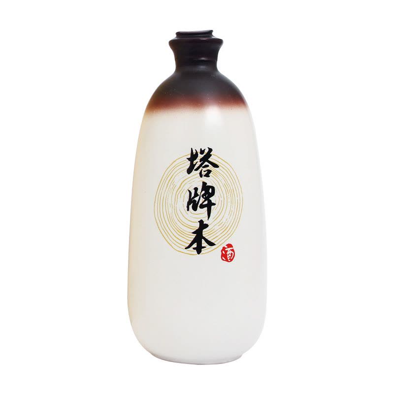 塔牌 绍兴黄酒 本酒 15度 500ml 礼盒装 半干型 手工酿造不添加焦糖色的本色黄酒 (买2瓶送礼袋)图片