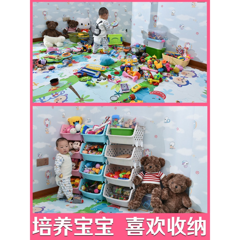 儿童零食玩具收纳架柜子厨房置物架多层家居用品储物家用大全高清大图