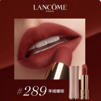 LANCOME兰蔻菁纯粉金小蛮腰289# 羊绒暖棕丝滑雾面不拔干不沾杯提升气色提亮肤色秋冬口红3.4g
