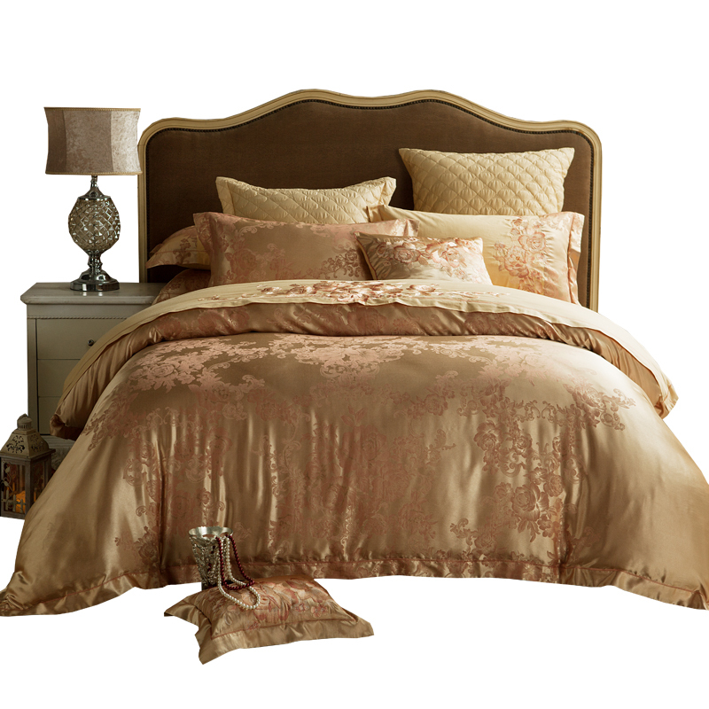 堂皇家纺提花欧式六件套宫廷风复古简约18m床品双人