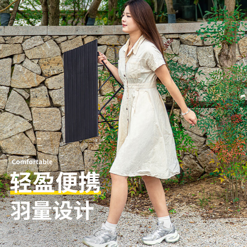 探险者(TAN XIAN ZHE)TXZ-0549户外折叠桌椅便携碳钢桌露营装备野餐桌子五件套套装