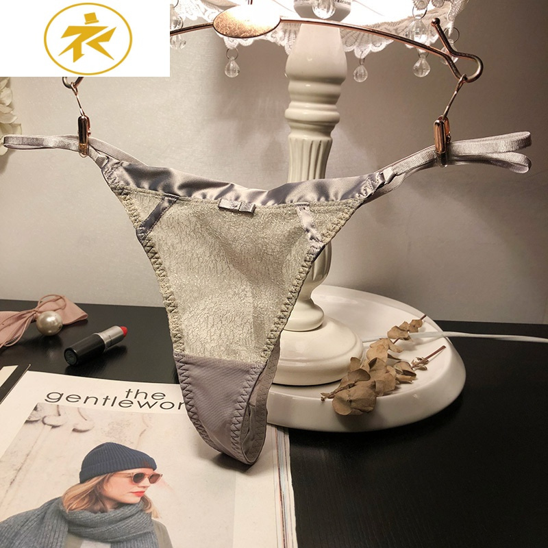 ideamini欧美性感诱惑低腰网纱透视丁字裤女士t字裤三送一内裤