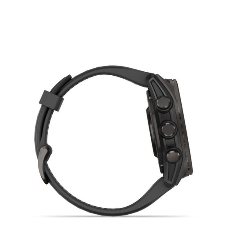 Garmin运动旗舰GPS智能手表碳灰色硅胶表带防水男士户外跑步骑行