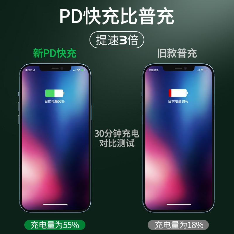 塔菲克(TAFIQ)iPhone12充电器头20W数据线快充塔菲克苹果充电器线[PD快充20W头+1.5米PD数据线]