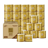 清风 (APP) 卷纸 原木纯品金装系列 4层加厚200克卫生纸27卷