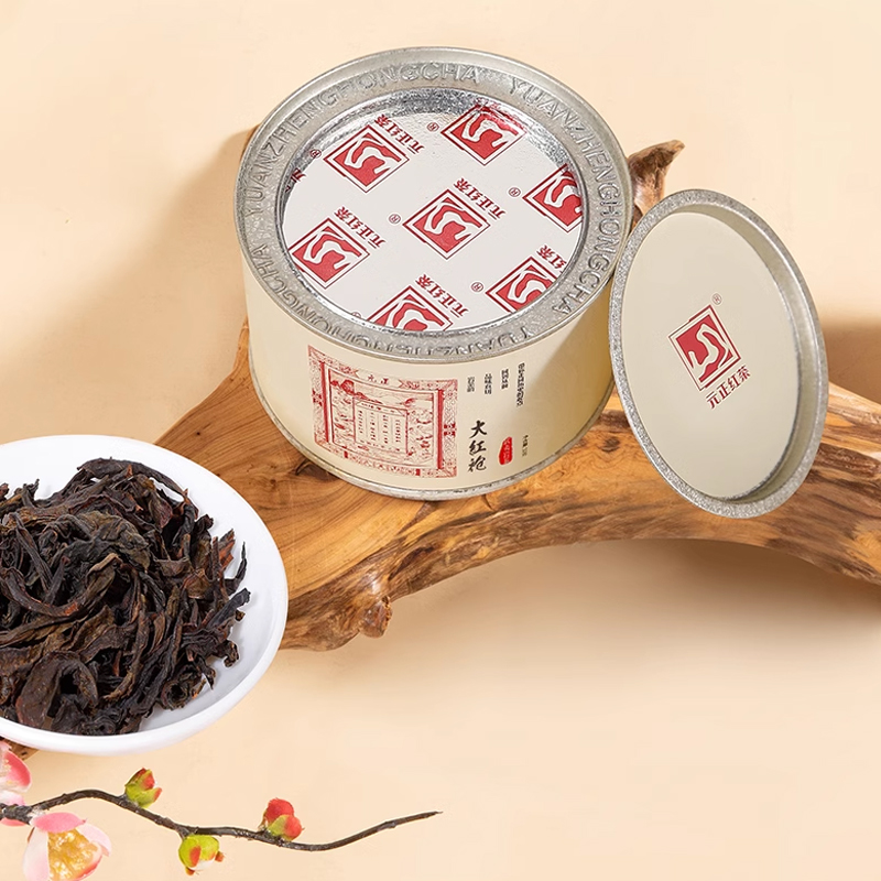 [元正]茶票大红袍 茶叶特级正宗武夷岩茶罐装轻火茶叶乌龙茶送礼 3罐 共150g高清大图