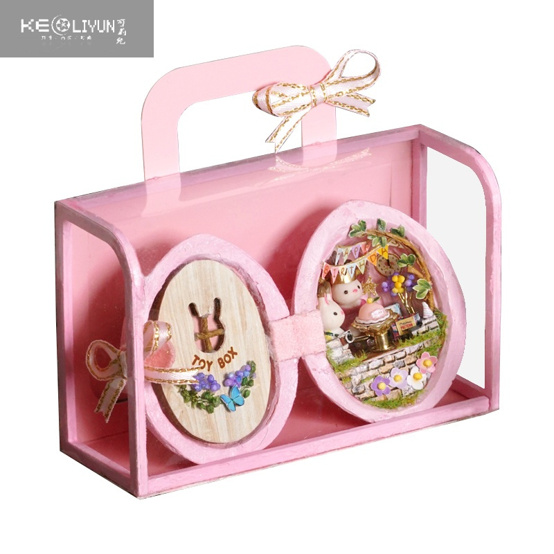 敬平女孩玩具3d立体拼图儿童diy手工迷你模型网红小礼物益智10岁以上