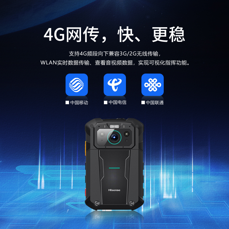 海信(Hisense)DSJ-HIS08AI智能作业记录仪4K高清6400W红外夜视北斗/WiFi 32G