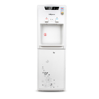沁园(QINYUAN) YL1263W 立式家用温热型饮水机带童锁(赠品养生紫砂多用锅)