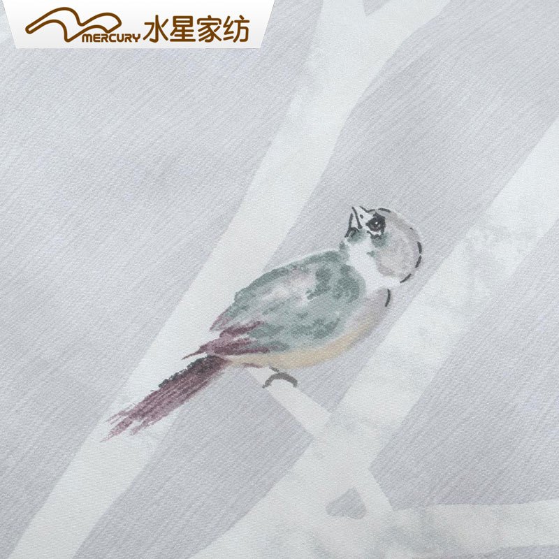 水星(MERCURY)家纺 纯棉四件套全棉床品套件床上用品床单被套 林间禅语1.8m床