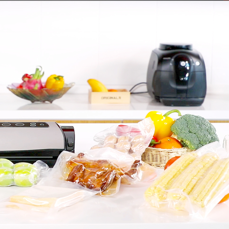 得力(deli)14912真空机包装袋 食物真空保鲜袋22*30CM (本色)(50片/盒)