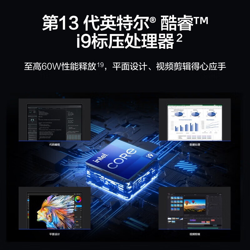 华为华为笔记本电脑MateBook 16s 2023 13代酷睿版 标压i5 16G 1T 16英寸轻薄本/2.5K触控全面屏/手机互联 深空灰