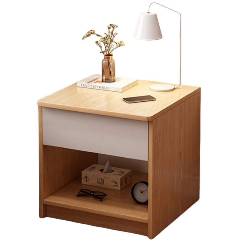 铭思达木质床头柜上抽个高清大图