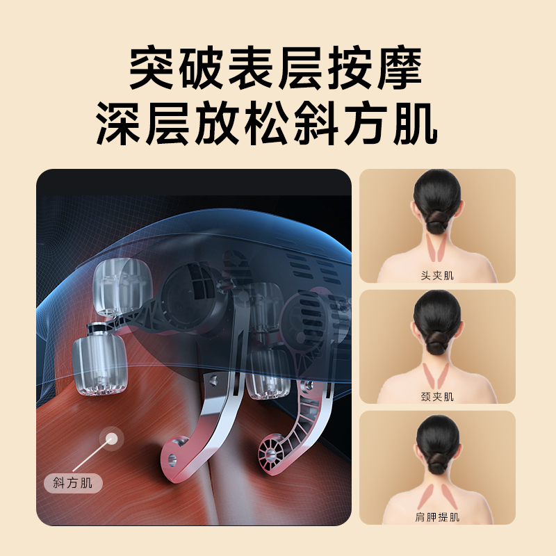 艾诗凯奇SKG 按摩披肩 H5系列1代舒享款 颈椎按摩器 肩颈部腰部背部披肩全身热敷按摩仪!高清大图