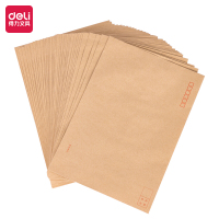 得力(deli)25201 9号A4牛皮纸大信封 邮局标准信封 229*324mm 40张/包 一包装
