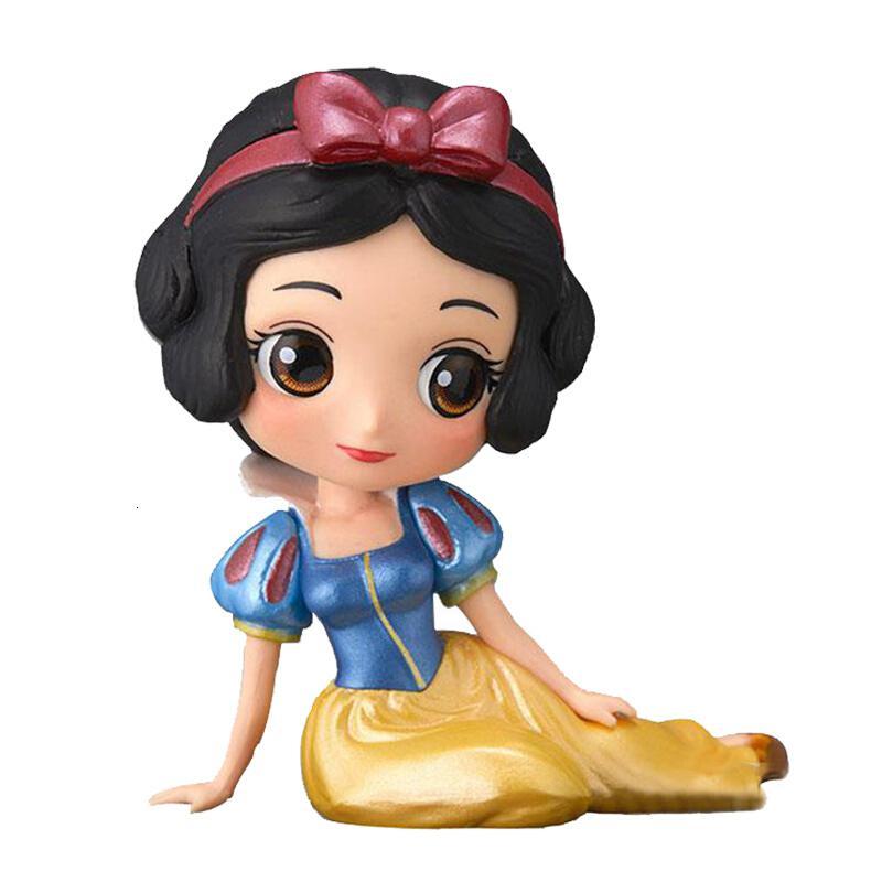 迪士尼公主迷你公仔人偶收藏模型女孩手办玩具 可爱迷你公仔白雪公主