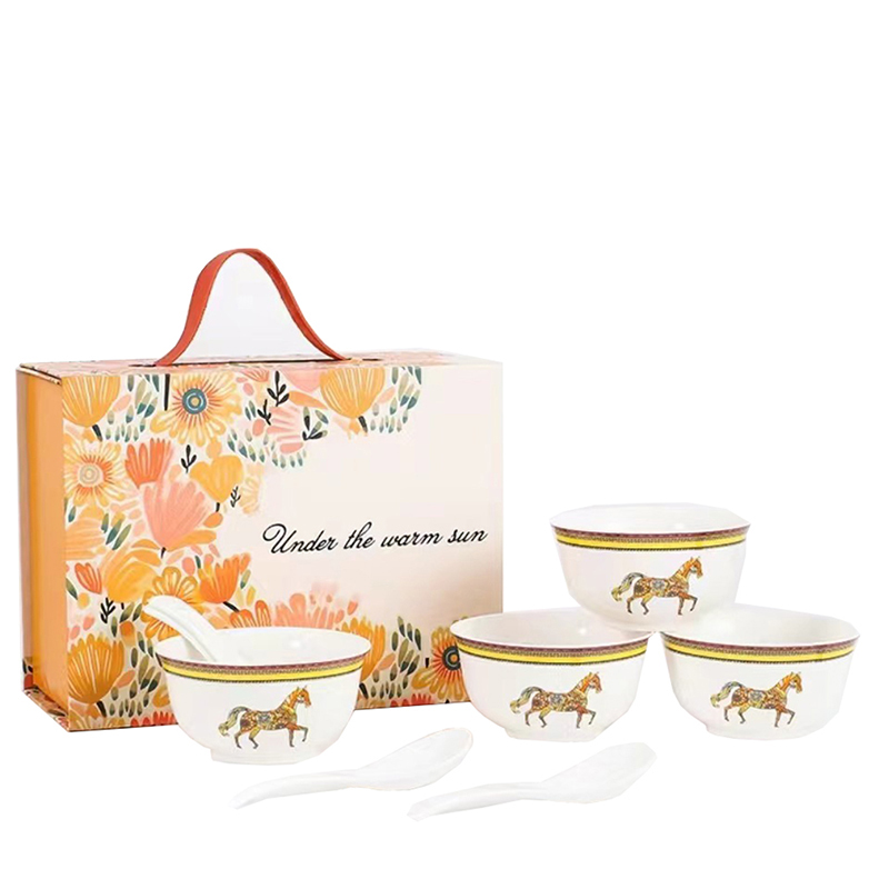 梵澜狸骨瓷餐具套装TA9 套高清大图