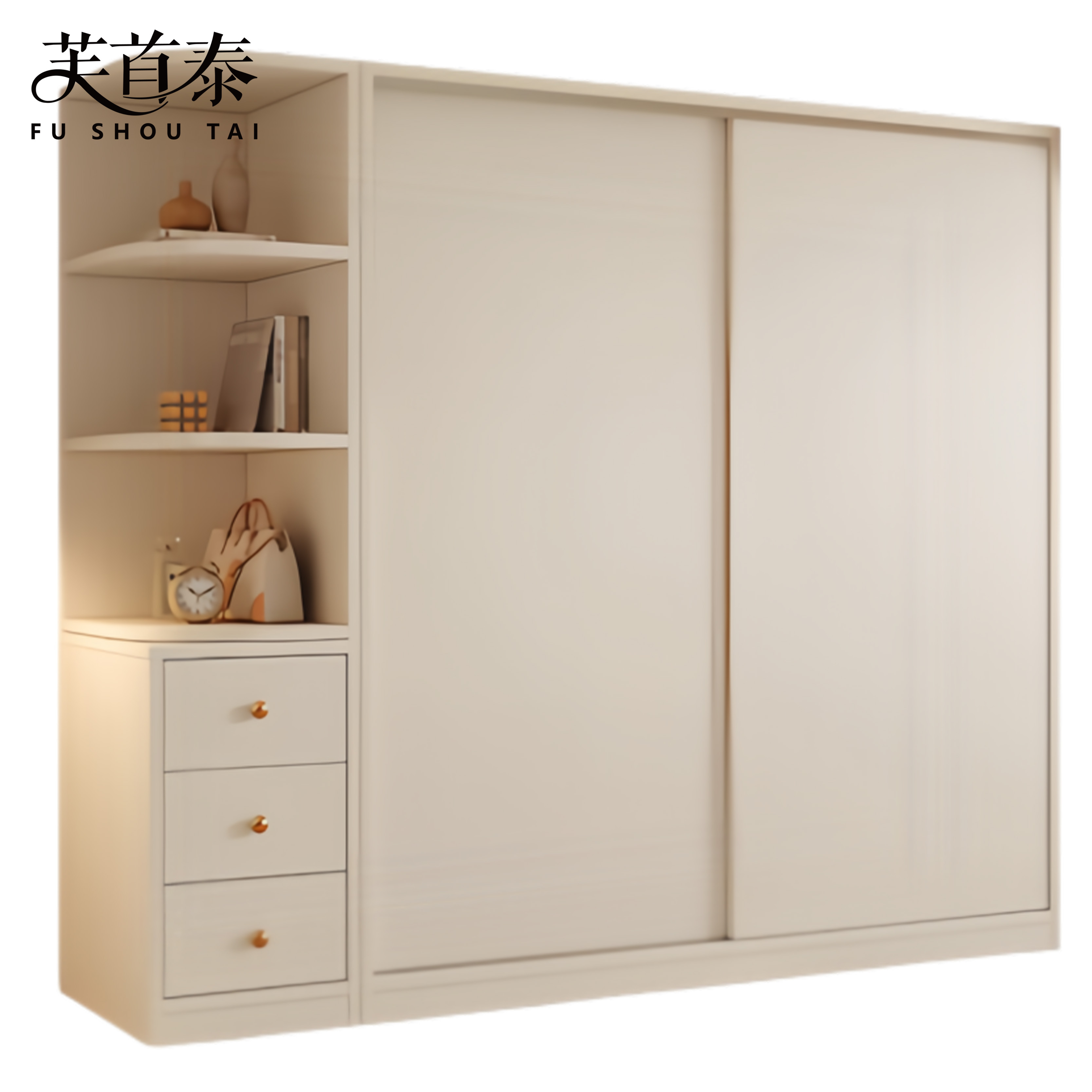 芙首泰衣柜含边柜1800*500*2000mm套高清大图