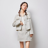 唐狮秋季女半身裙时尚洋气网红小香风女(只是半身裙链接不包含外套)