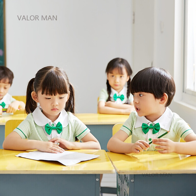 新款幼儿园园服夏装儿童短袖休闲运动服男女童夏季班服小学生校服