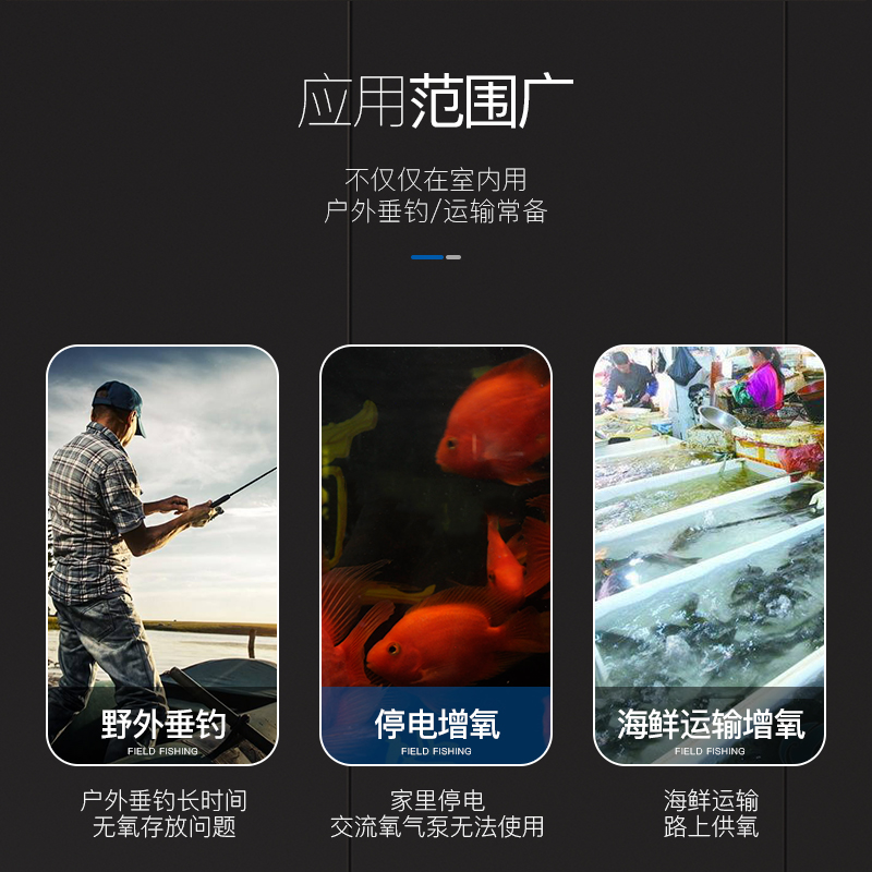 锂电池氧气泵交直流两用防水USB便携充电钓鱼增氧泵增氧机高清大图