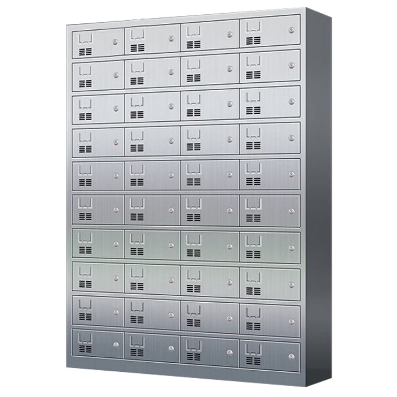 攸形不锈钢餐盘柜40门钥匙款1350*400*1800mm台高清大图