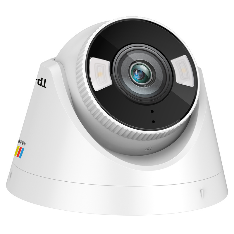 TP-LINK 400万像素PoE半球音频暗夜全彩网络摄像机 TL-IPC445EP-WB